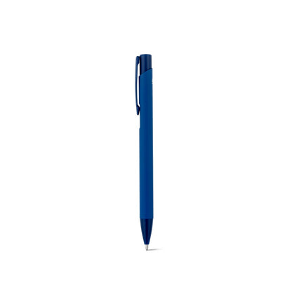 CLINT promotional pen in blue with custom logo branding
