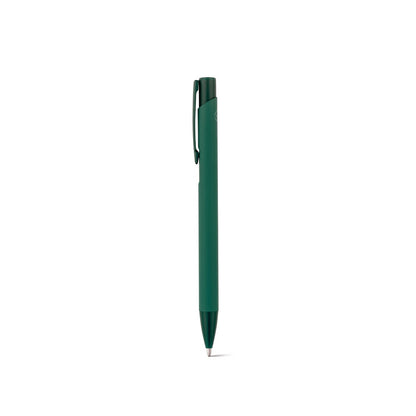 CLINT promotional pen in dark green with custom logo branding