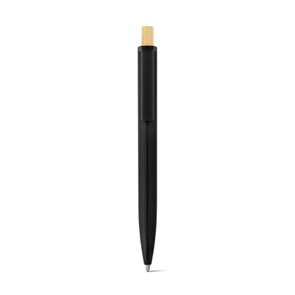 ZARA promotional pen in black (detail view) with custom logo branding