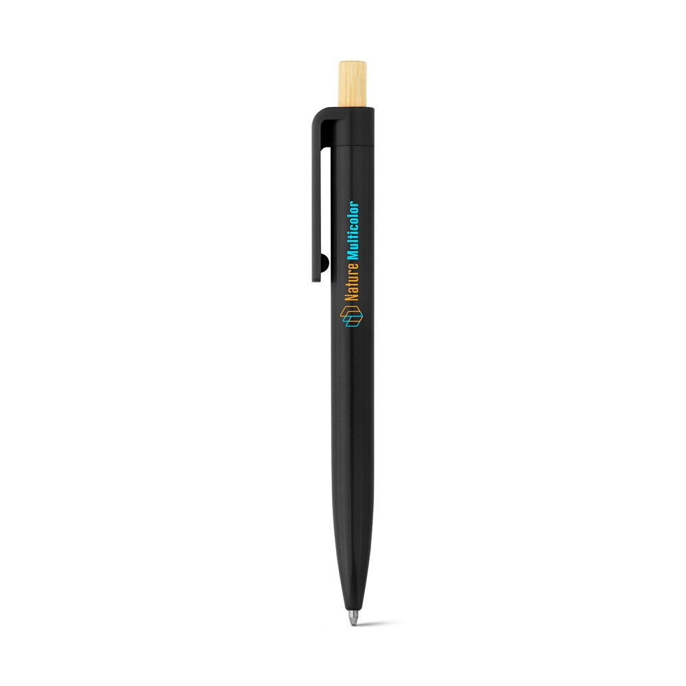 ZARA promotional pen in black with custom logo branding