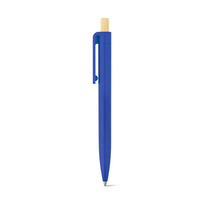 ZARA promotional pen in blue with custom logo branding