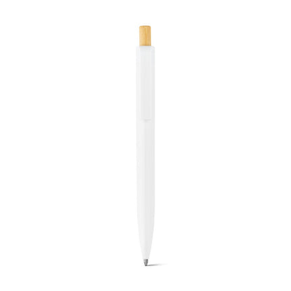ZARA promotional pen in white (detail view) with custom logo branding