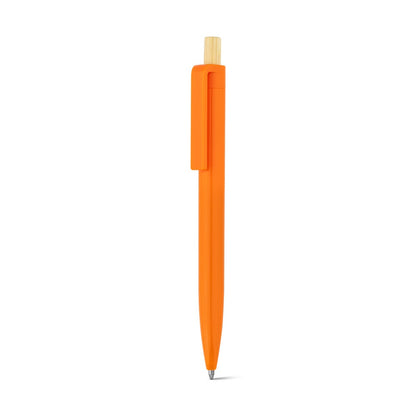 ZARA promotional pen in orange (detail view) with custom logo branding