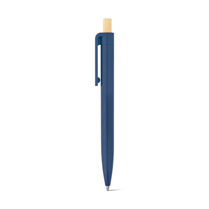 ZARA promotional pen in navy blue with custom logo branding