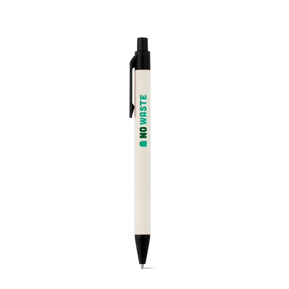 MILINK promotional pen in black with custom logo branding