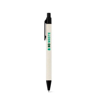 MILINK promotional pen in black with custom logo branding