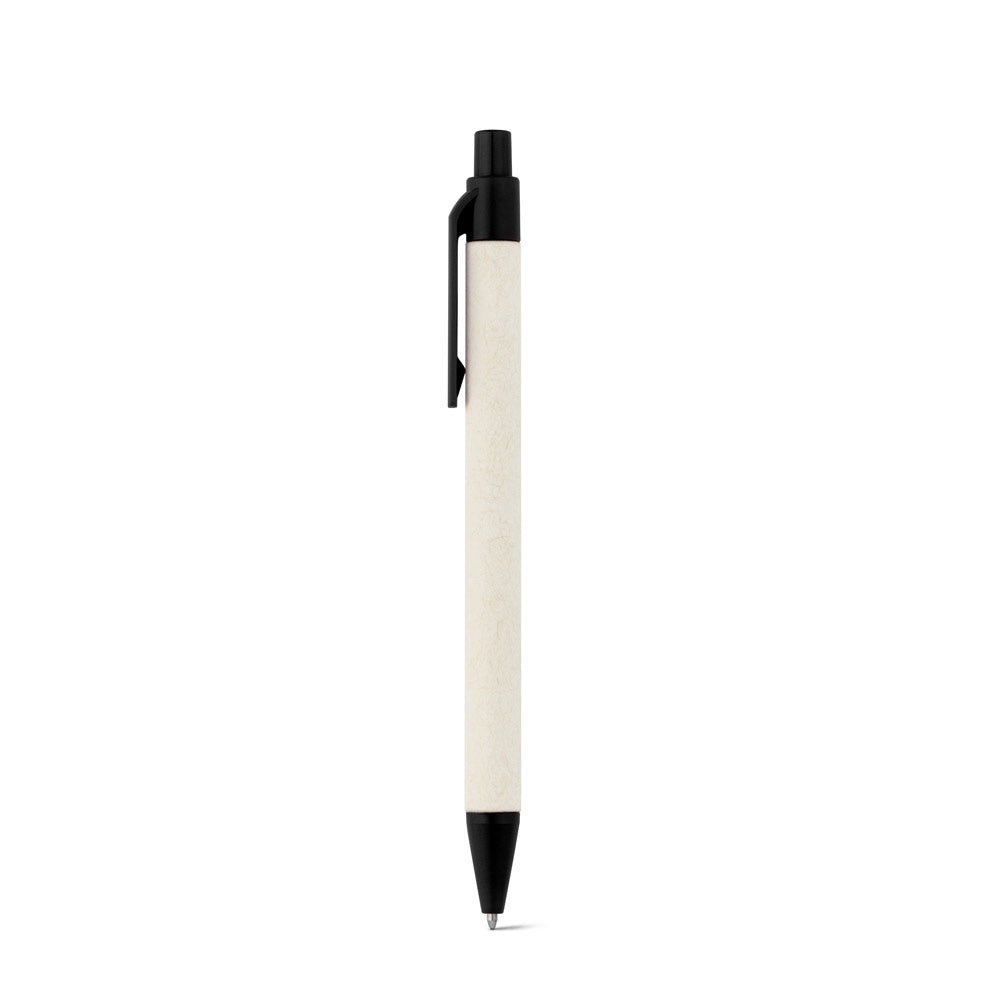 MILINK promotional pen in black with custom logo branding