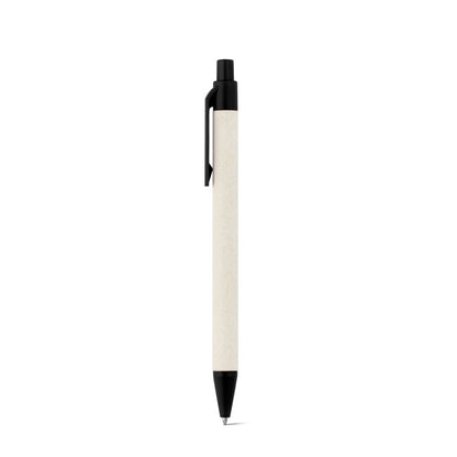 MILINK promotional pen in black with custom logo branding