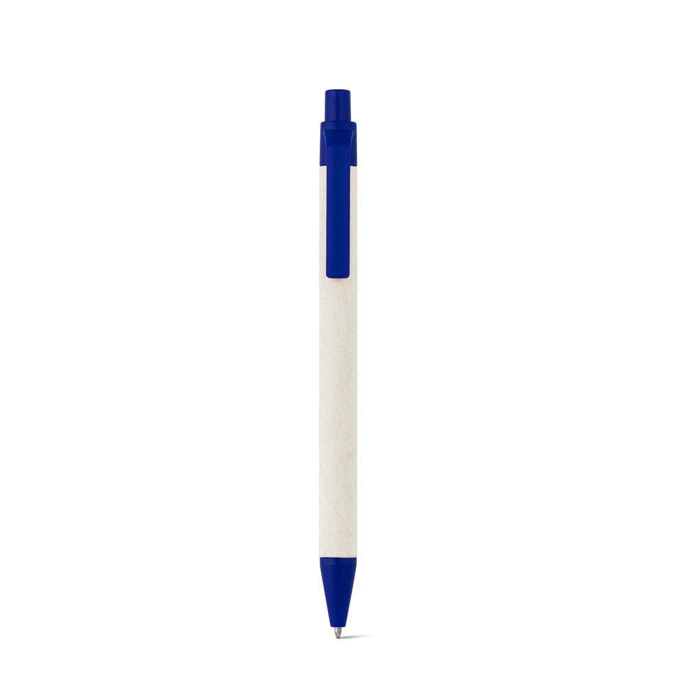 MILINK promotional pen in blue (detail view) with custom logo branding