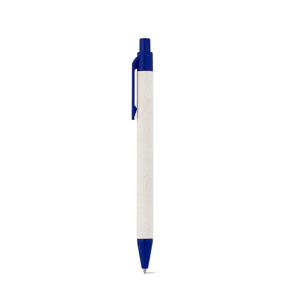 MILINK promotional pen in blue with custom logo branding