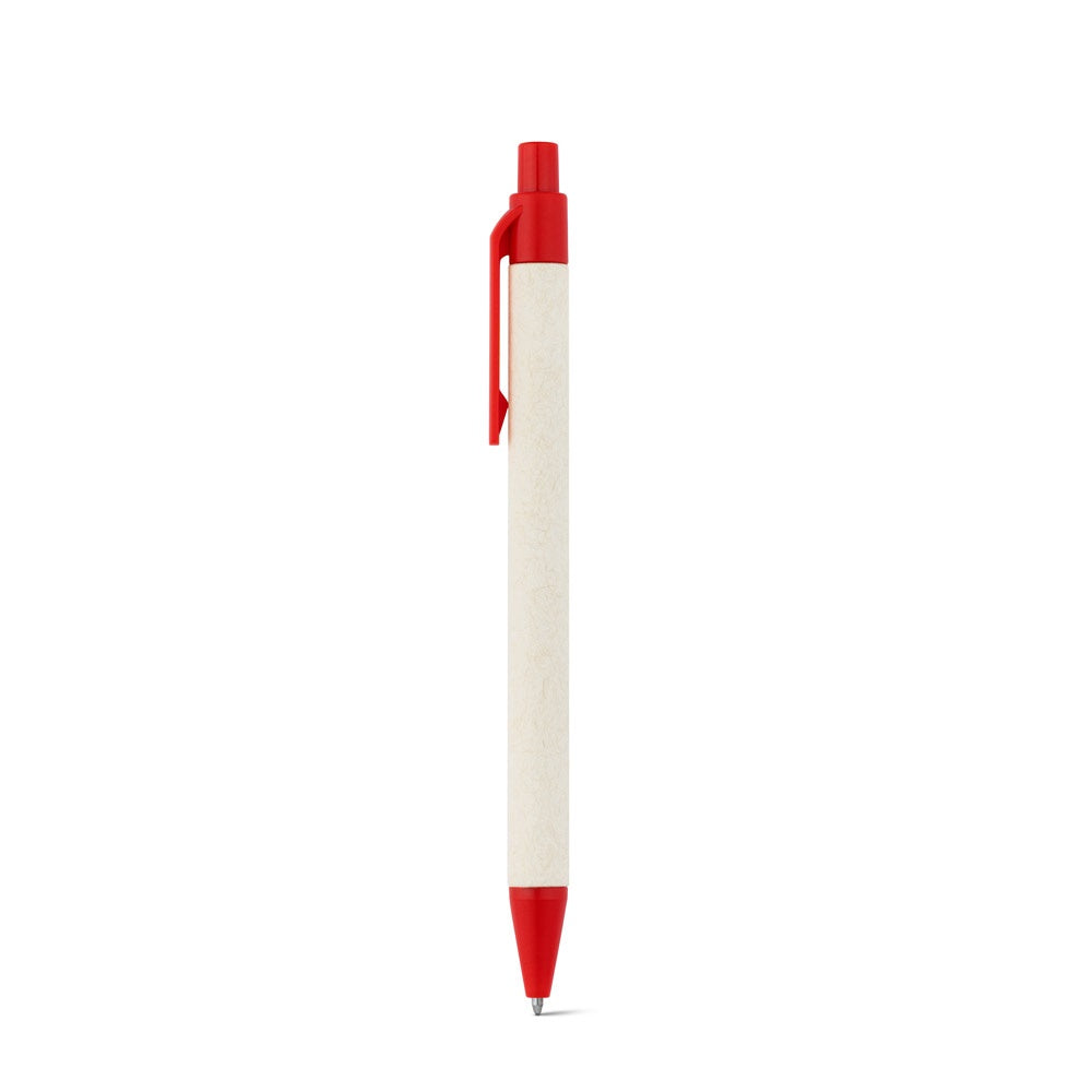 MILINK promotional pen in red with custom logo branding