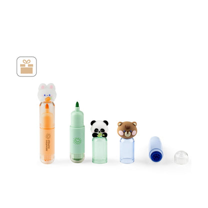 TROPICAL promotional writing set (complete set view) with custom logo branding