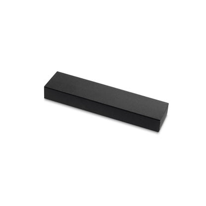 PENDULO promotional desk accessory in black (gift box packaging) with custom logo branding