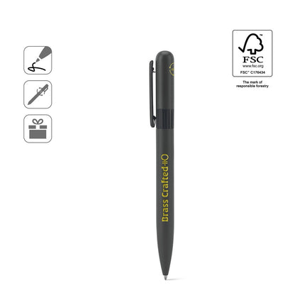 ELSIE ROUND promotional pen (complete set view) with custom logo branding