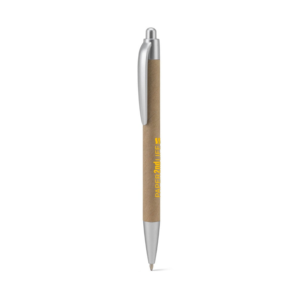 KYRA promotional pen in light grey with custom logo branding