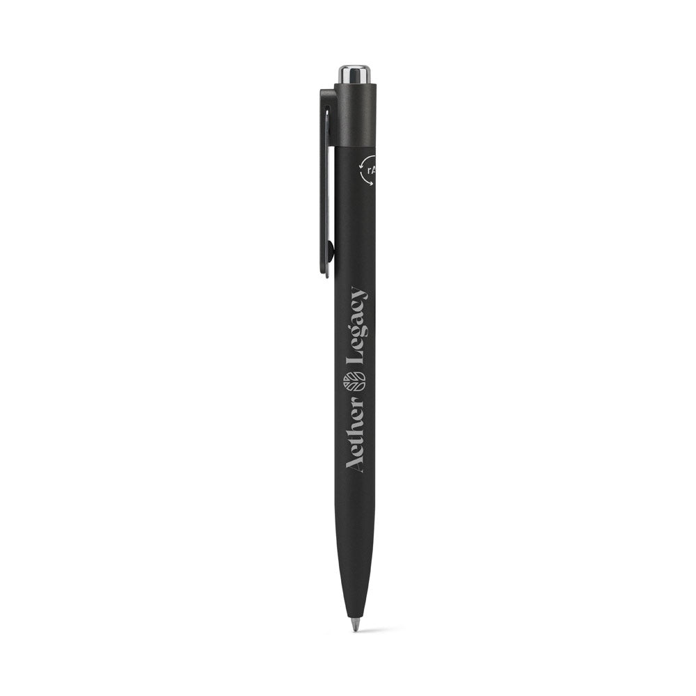 KYLIE SET promotional writing set in black with custom logo branding