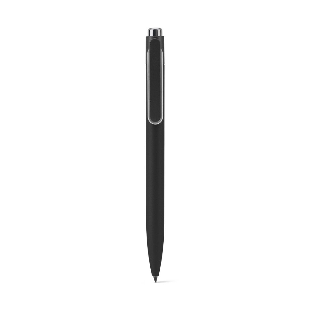 KYLIE SET promotional writing set in black (detail view) with custom logo branding