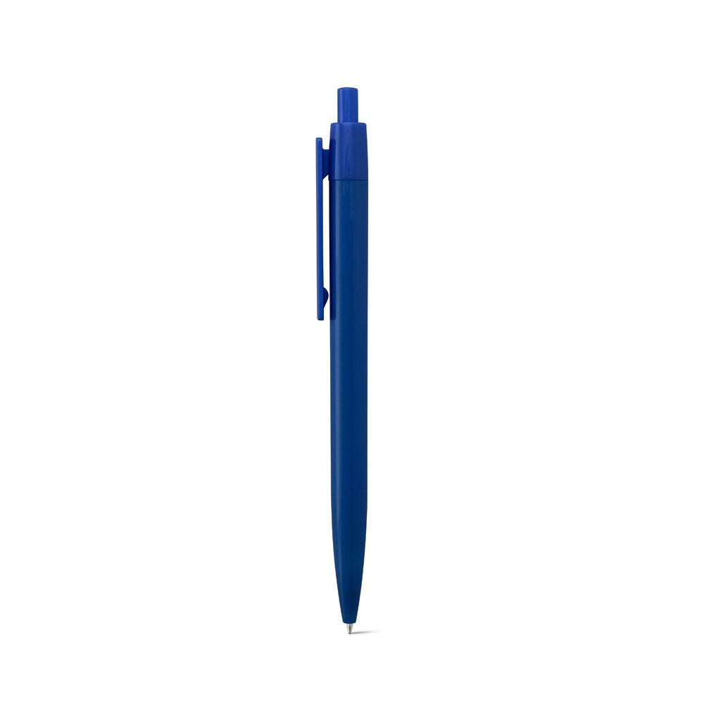NOLWEN promotional pen in blue (detail view) with custom logo branding