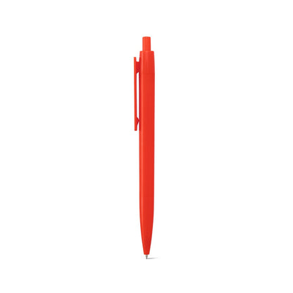 NOLWEN promotional pen in red (detail view) with custom logo branding
