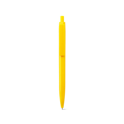 NOLWEN promotional pen in yellow (detail view) with custom logo branding