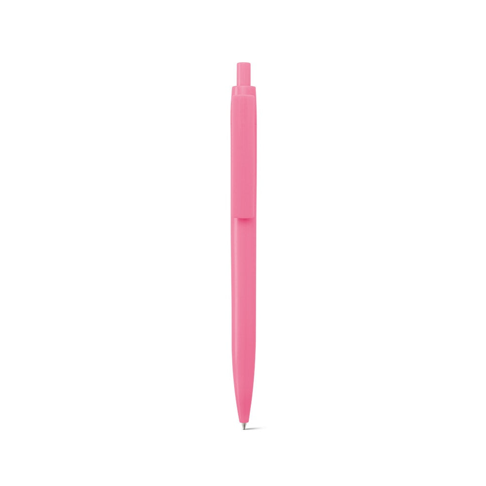 NOLWEN promotional pen in light pink (detail view) with custom logo branding