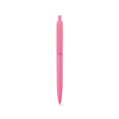 NOLWEN promotional pen in light pink (detail view) with custom logo branding