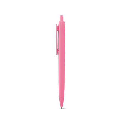 NOLWEN promotional pen in light pink (detail view) with custom logo branding