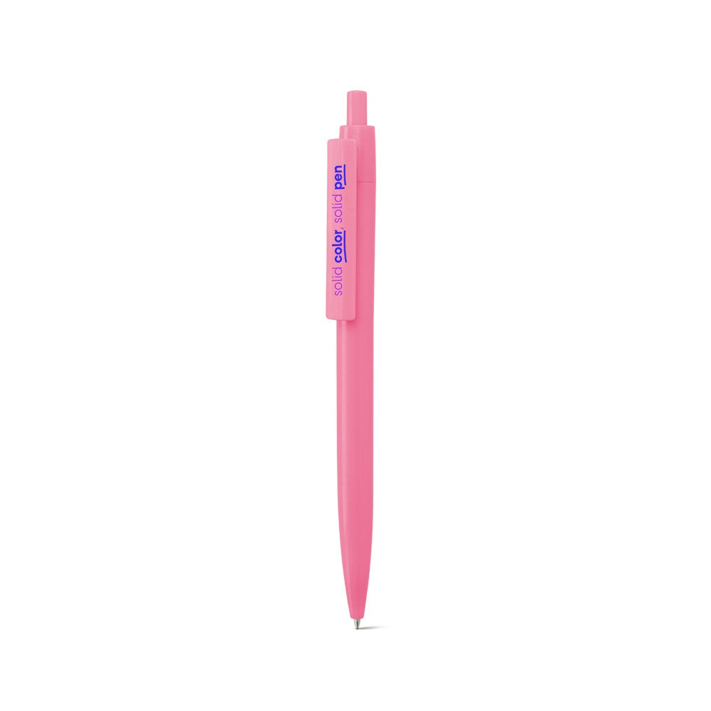 NOLWEN promotional pen in light pink with custom logo branding