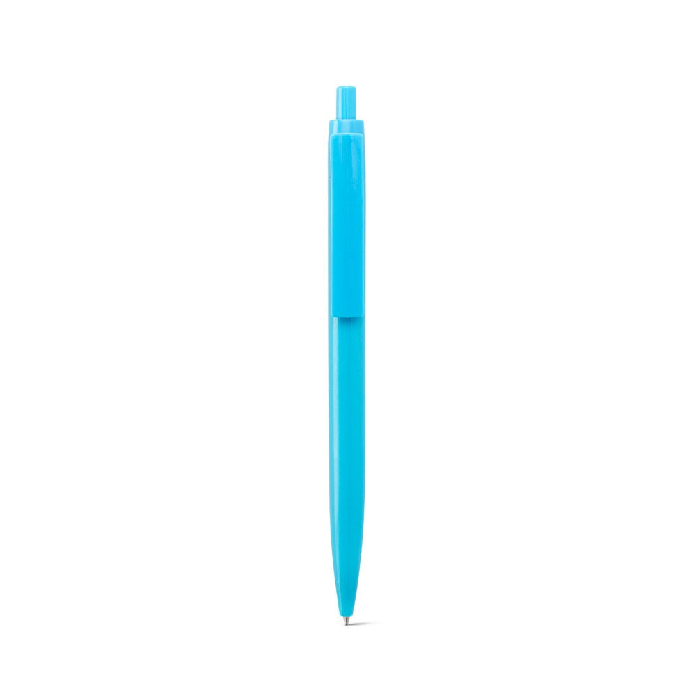 NOLWEN promotional pen in light blue (detail view) with custom logo branding