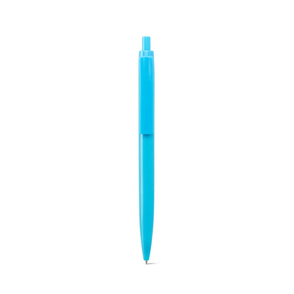 NOLWEN promotional pen in light blue (detail view) with custom logo branding