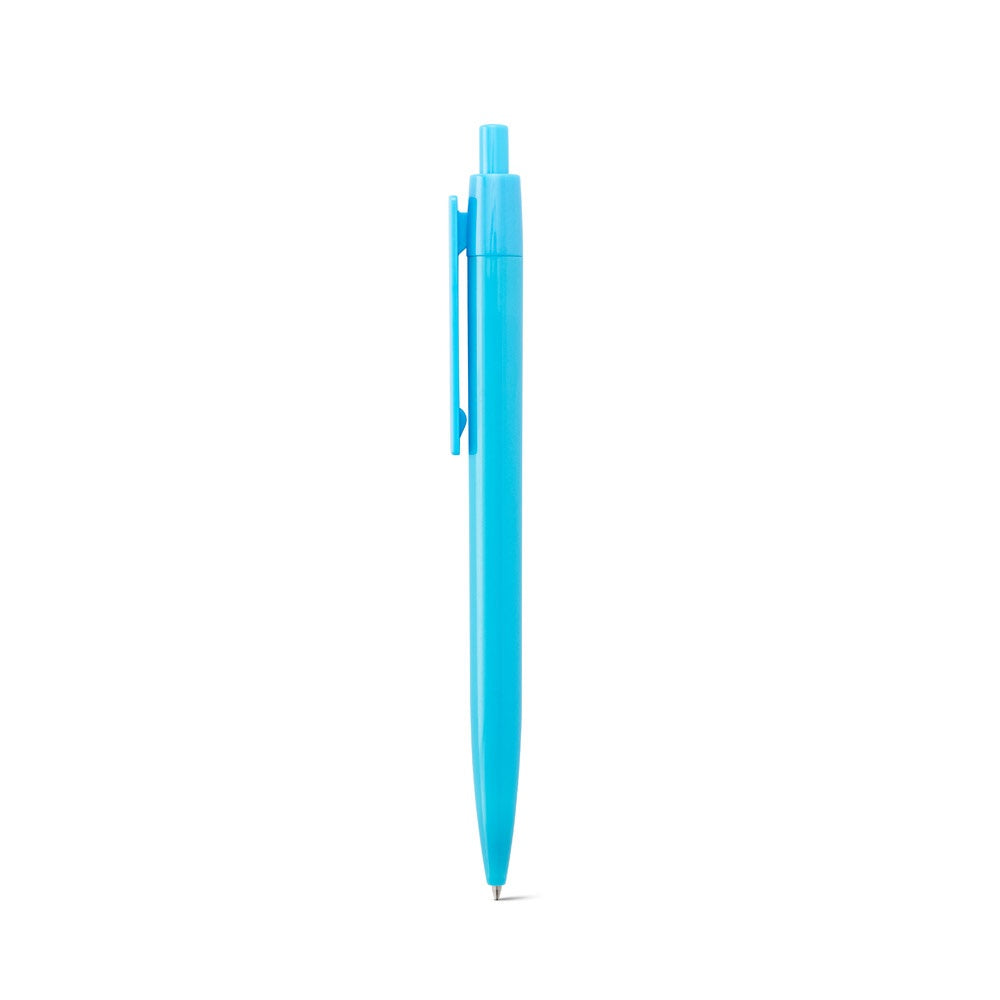 NOLWEN promotional pen in light blue (detail view) with custom logo branding