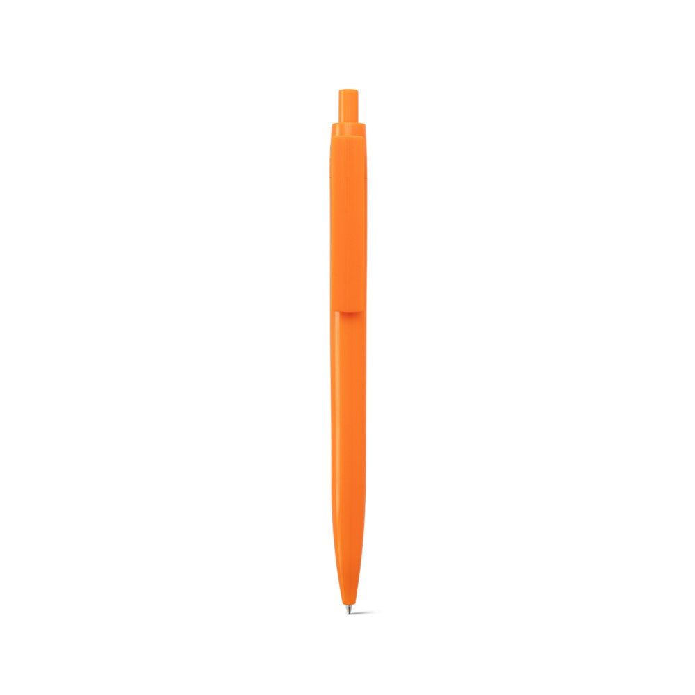 NOLWEN promotional pen in orange (detail view) with custom logo branding