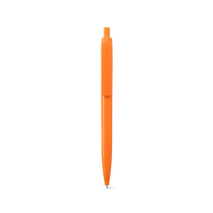NOLWEN promotional pen in orange (detail view) with custom logo branding