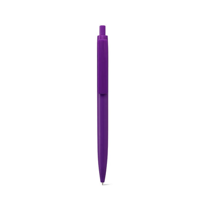 NOLWEN promotional pen in purple (detail view) with custom logo branding