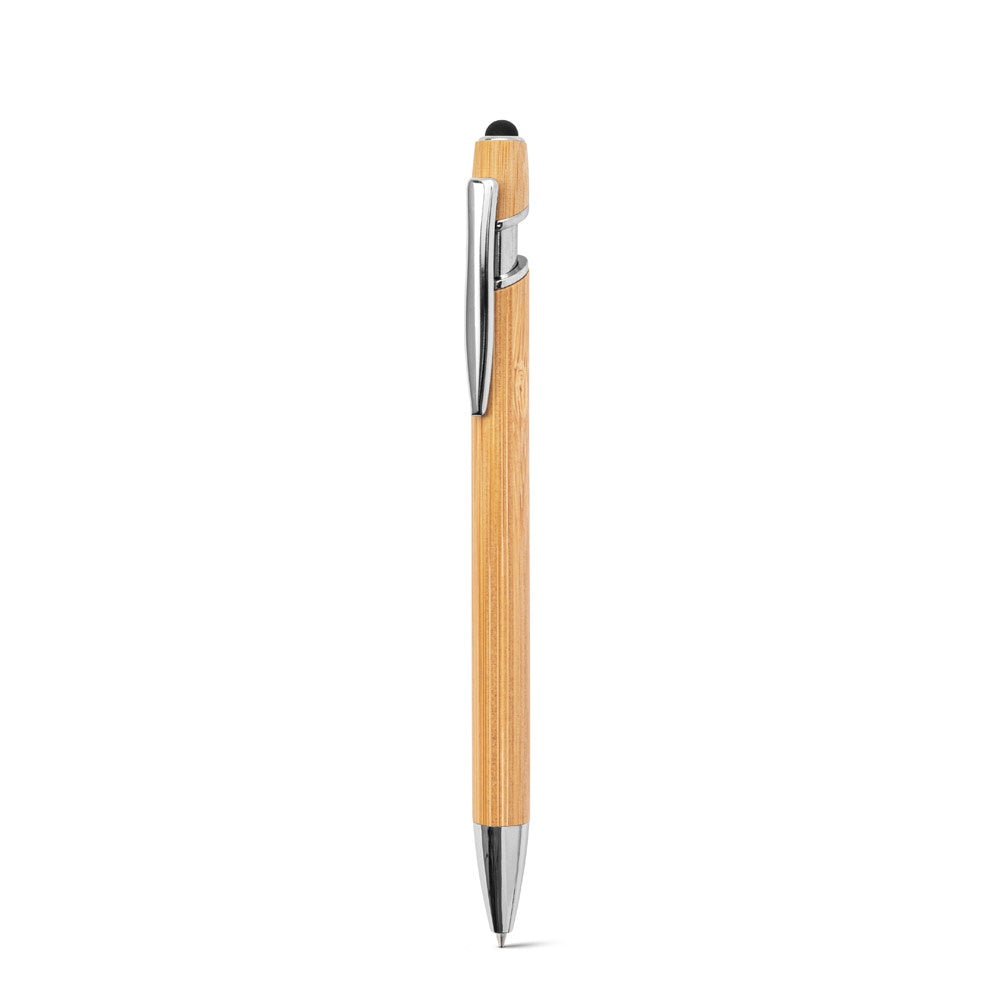 NEIL BAMBOO promotional pen in natural with custom logo branding