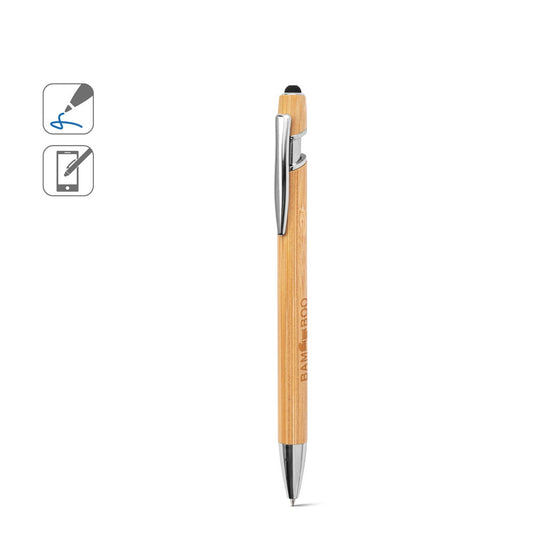 NEIL BAMBOO promotional pen (complete set view) with custom logo branding