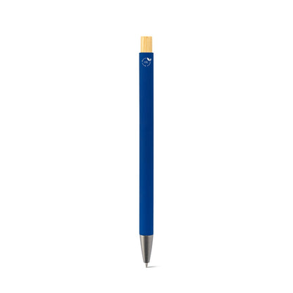ZYLEN promotional pen in blue (detail view) with custom logo branding