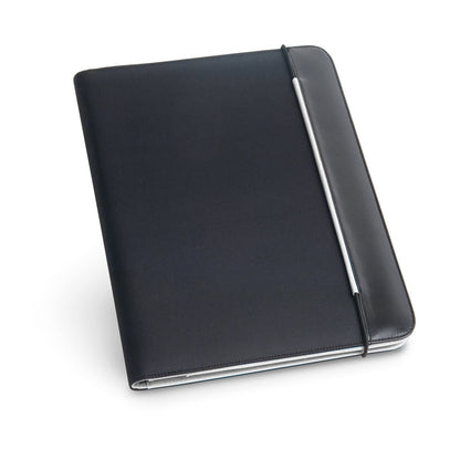FITZGERALD promotional document folder in light grey with custom logo branding