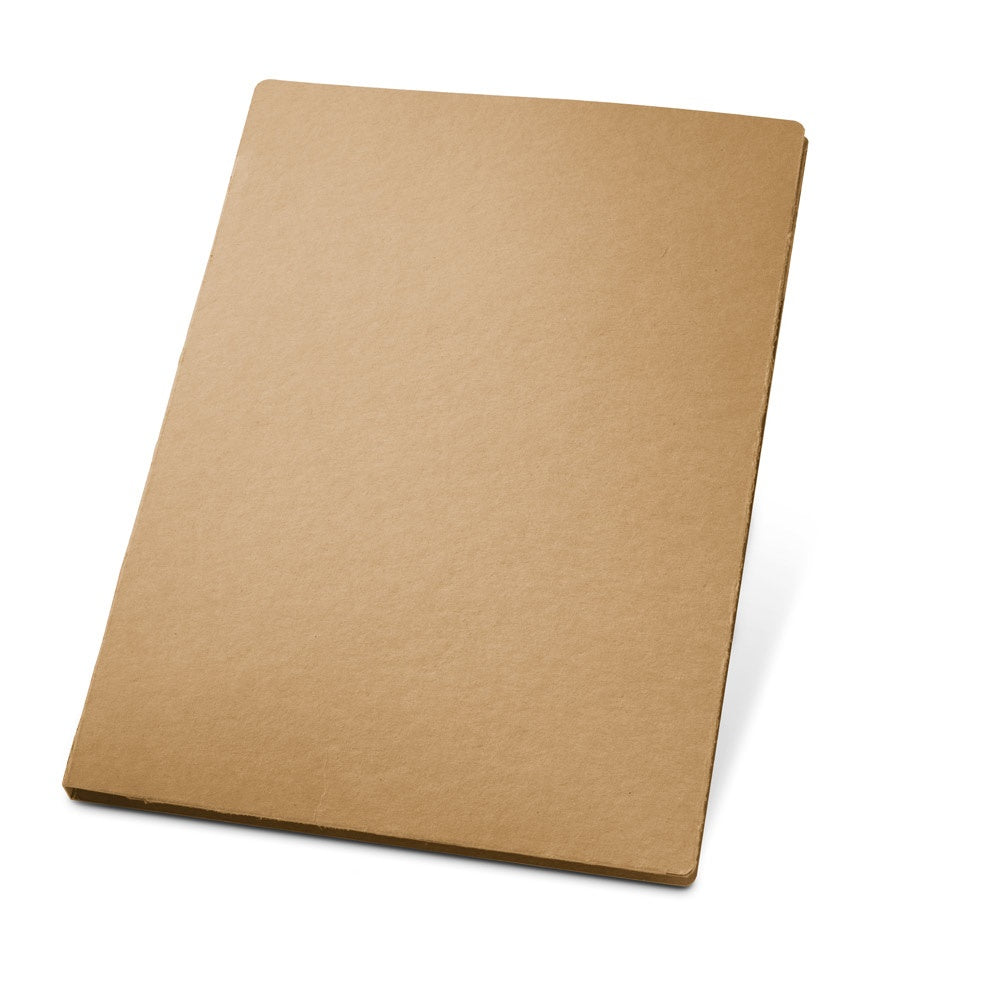 POE promotional document folder in natural with custom logo branding