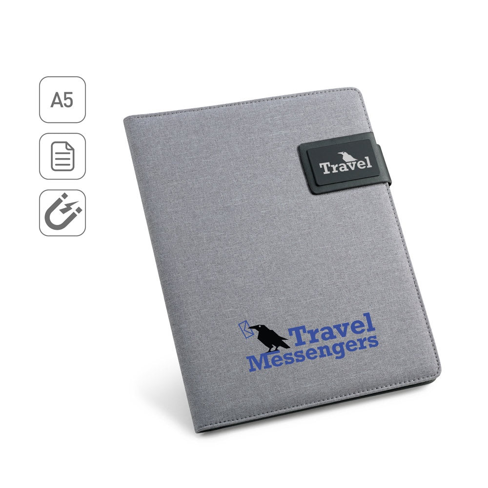PYNCHON promotional document folder (complete set view) with custom logo branding