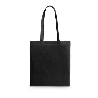 CARACAS promotional tote bag in black with custom logo branding