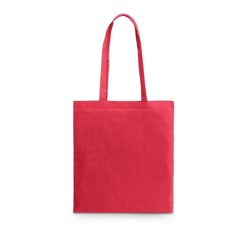CARACAS promotional tote bag in red with custom logo branding