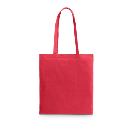 CARACAS promotional tote bag in red with custom logo branding