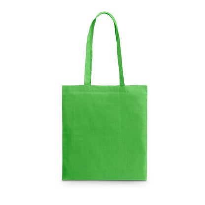CARACAS promotional tote bag in light green with custom logo branding