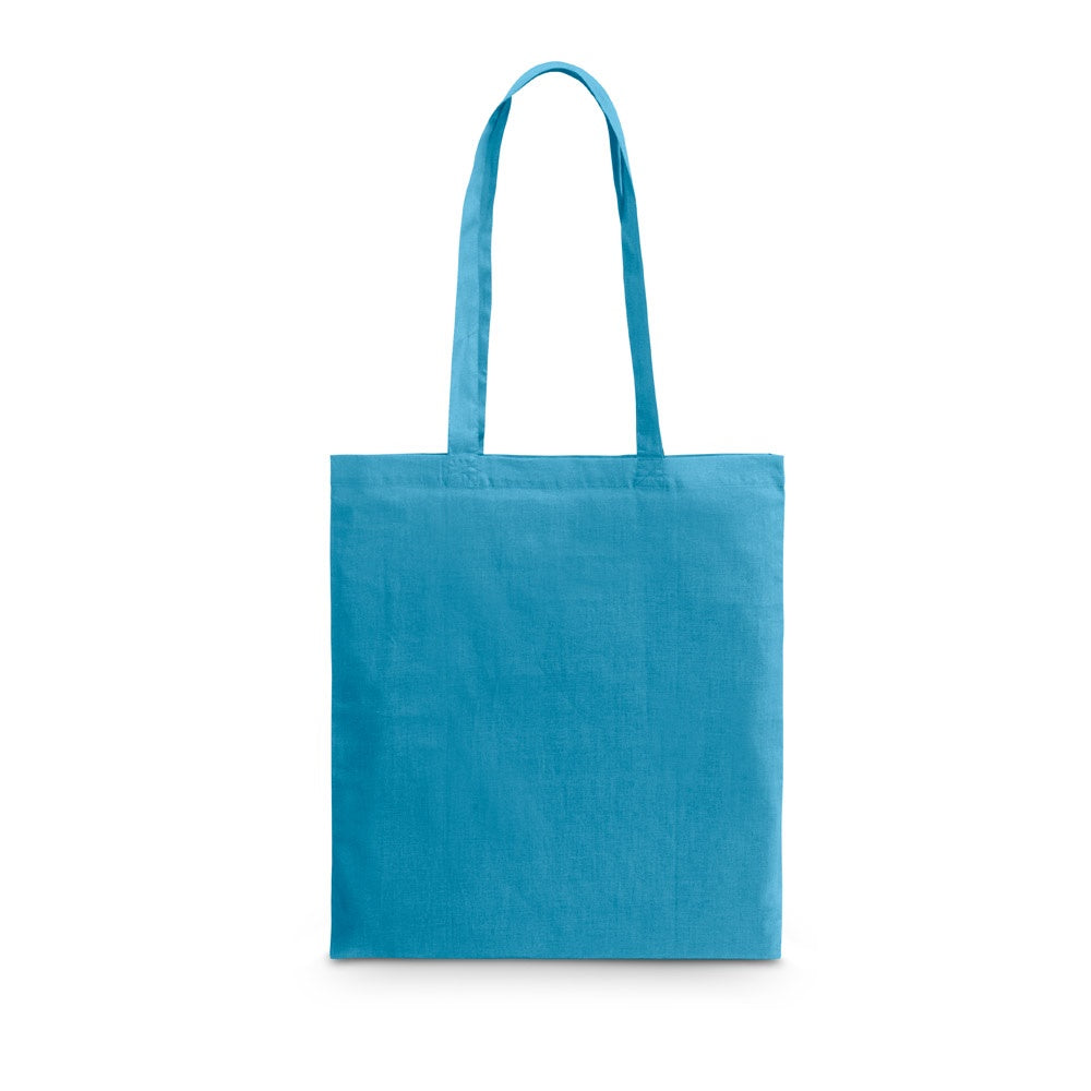 CARACAS promotional tote bag in light blue with custom logo branding