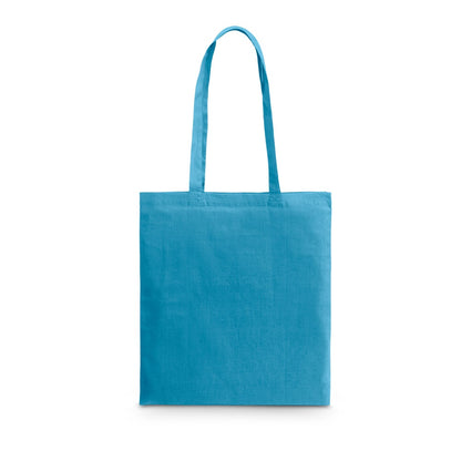 CARACAS promotional tote bag in light blue with custom logo branding