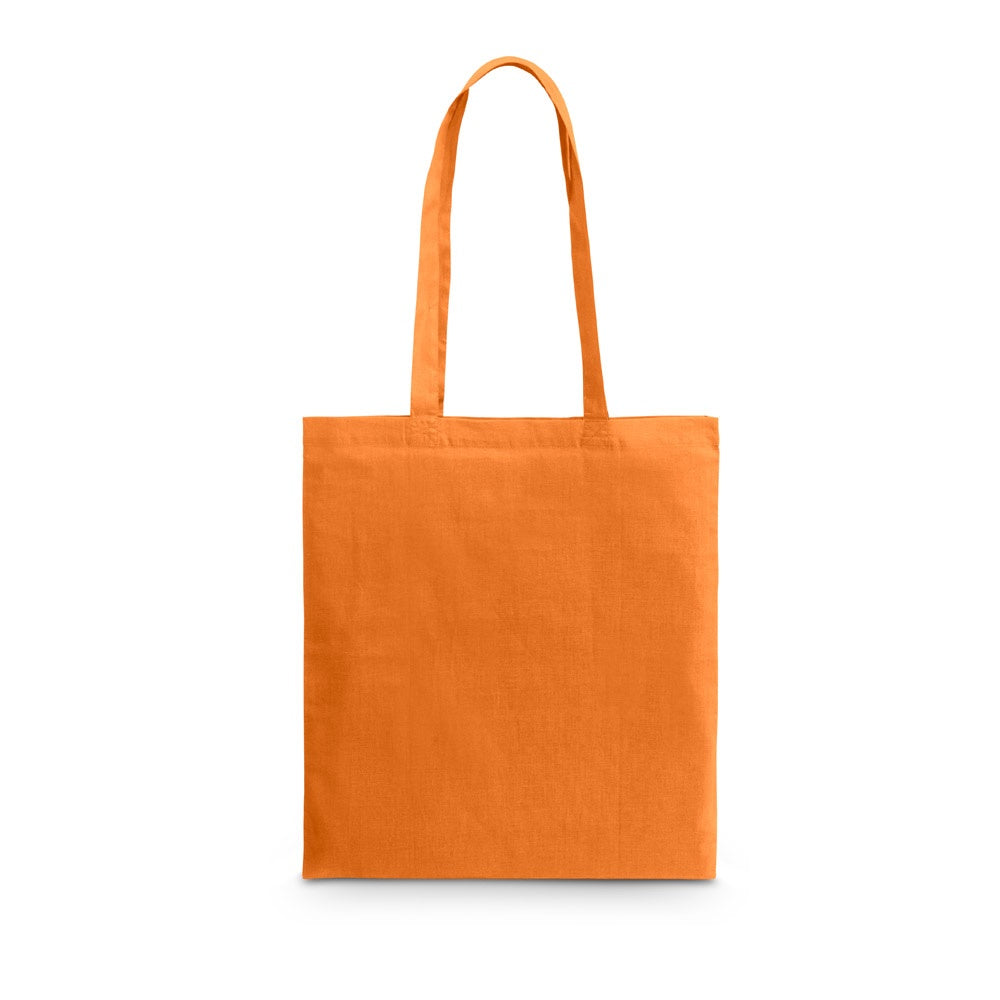 CARACAS promotional tote bag in orange with custom logo branding