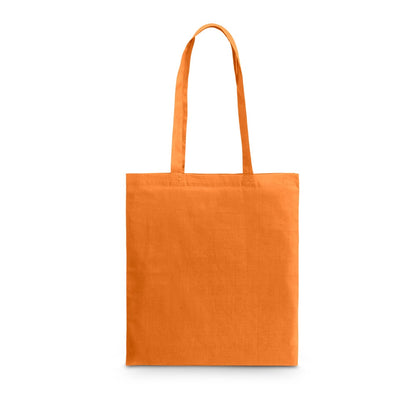 CARACAS promotional tote bag in orange with custom logo branding