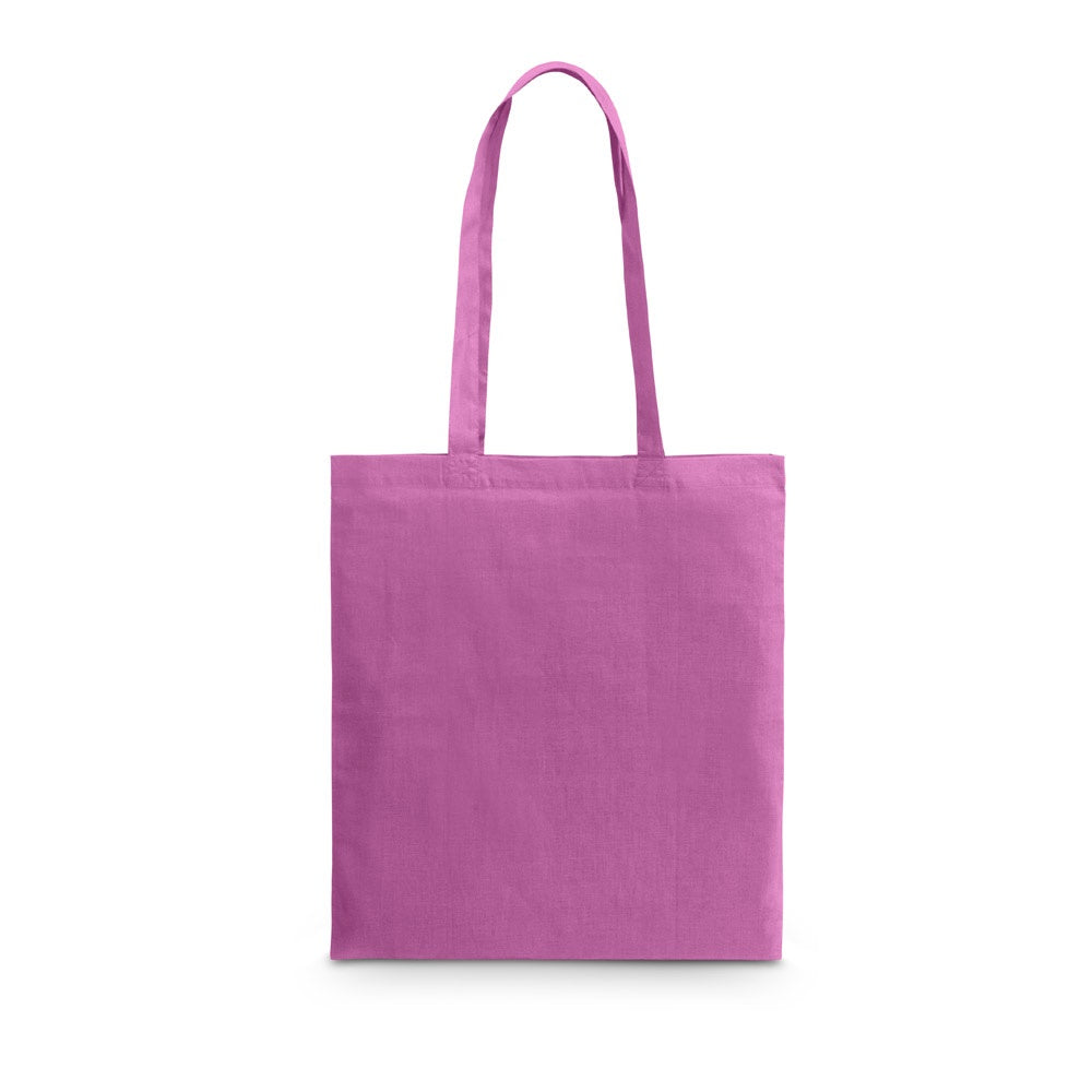 CARACAS promotional tote bag in purple with custom logo branding