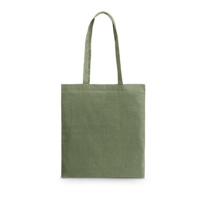 CARACAS promotional tote bag in army green with custom logo branding